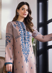 Dhanak 3PC Embroidered Shirt with Chiffon Dupatta-142