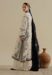 Lawn-3PC Embroidered Shirt with Digital Printed Jacquard Dupatta-1400