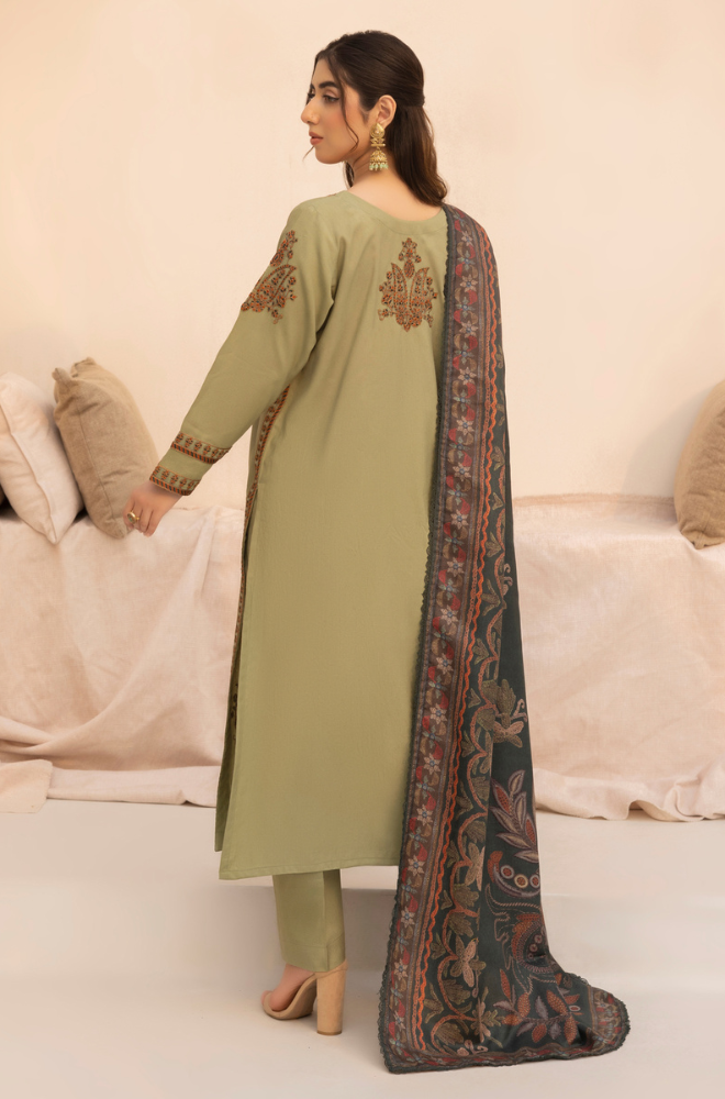 Mohagni - 3PC Lawn Embroidered Suit - BFU0074 - Farakh Fabrics