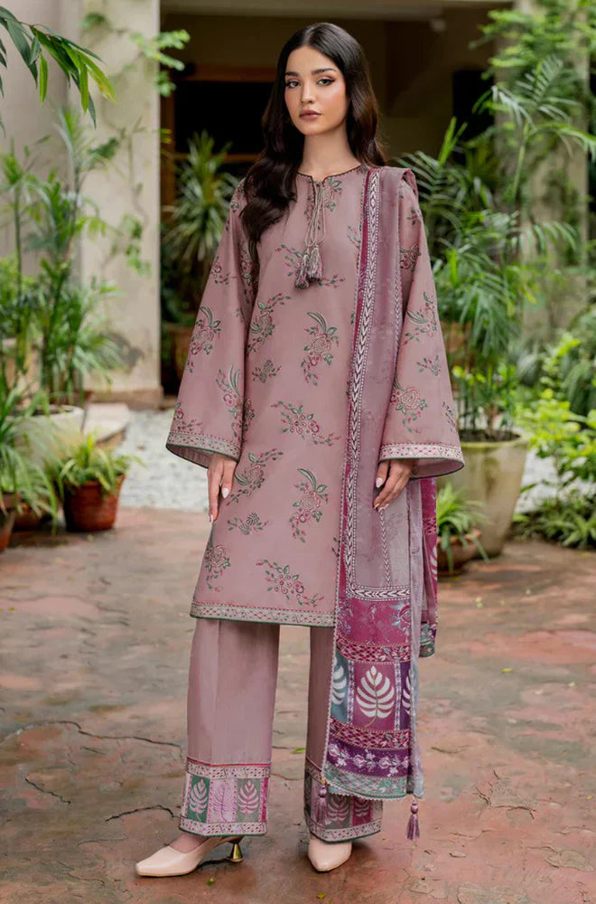 Jazmin - 3PC Lawn Embroidered Dress - FFU0142 - Farakh Fabrics
