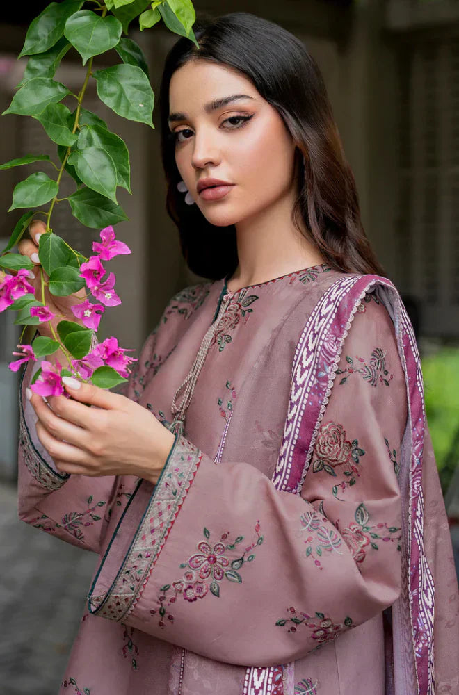 Jazmin - 3PC Lawn Embroidered Dress - FFU0142 - Farakh Fabrics