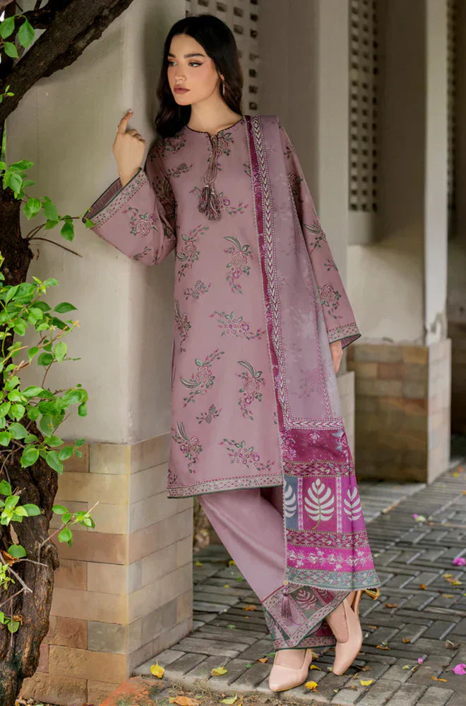 Jazmin - 3PC Lawn Embroidered Dress - FFU0142 - Farakh Fabrics