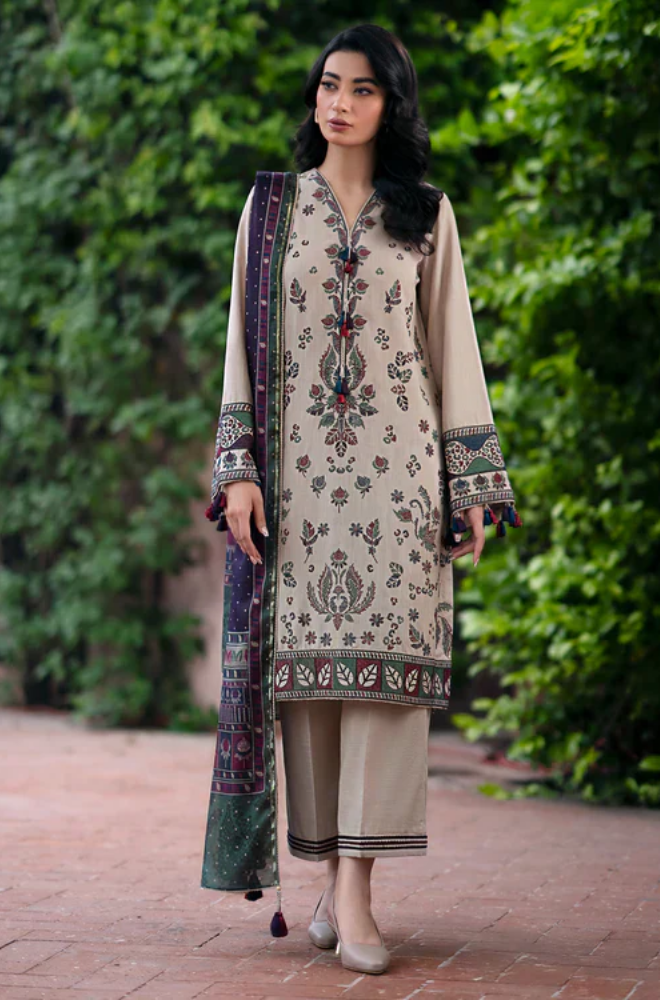Jazmin - 3PC Lawn Embroidered Suit - FFU0178 - Farakh Fabrics