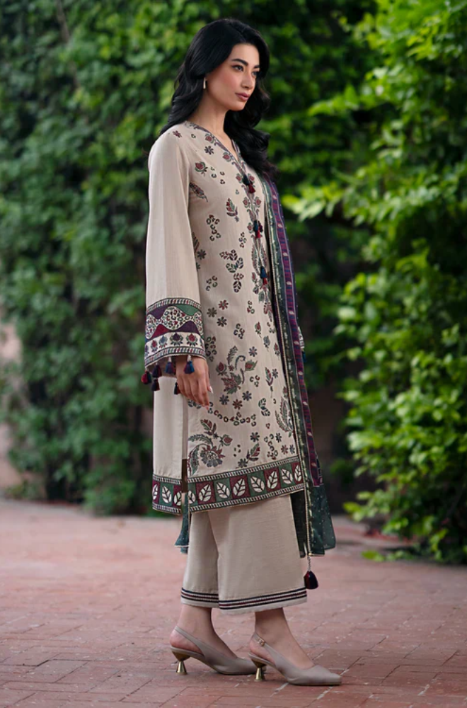 Jazmin - 3PC Lawn Embroidered Suit - FFU0178 - Farakh Fabrics