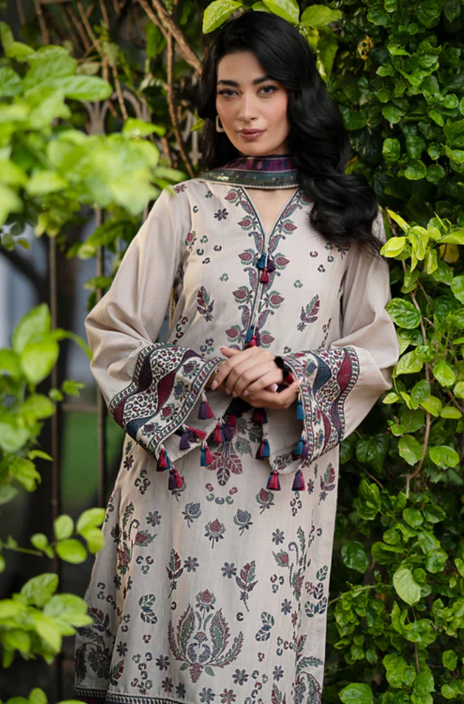 Jazmin - 3PC Lawn Embroidered Suit - FFU0178 - Farakh Fabrics
