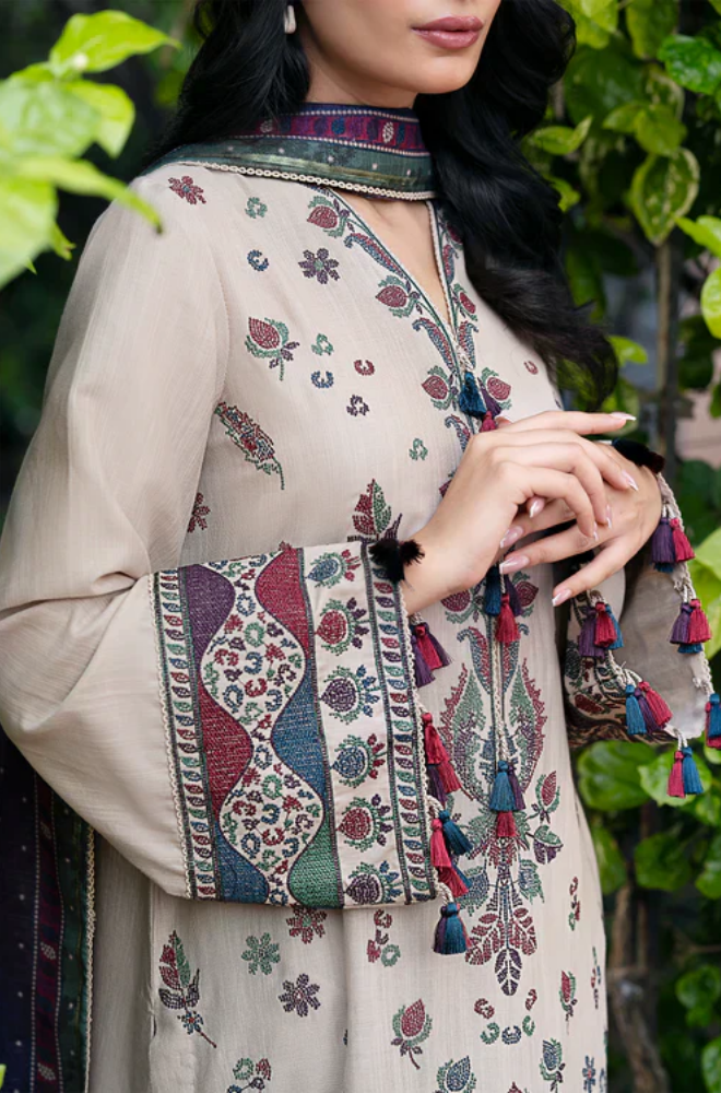 Jazmin - 3PC Lawn Embroidered Suit - FFU0178 - Farakh Fabrics