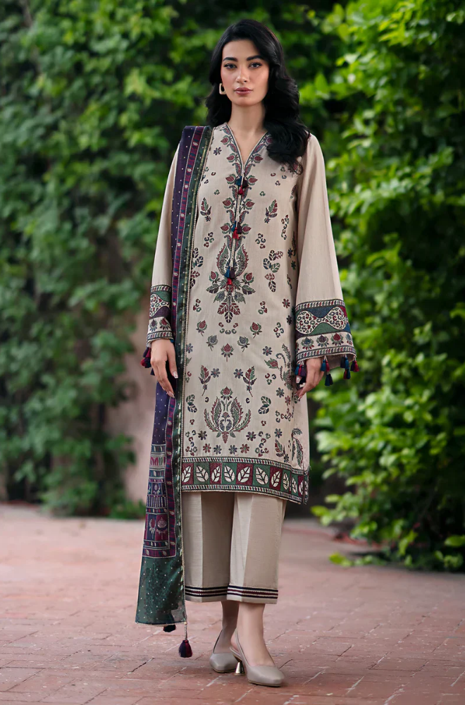Jazmin - 3PC Lawn Embroidered Suit - FFU0178 - Farakh Fabrics