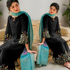 Dhanak 3PC Embroidered-626