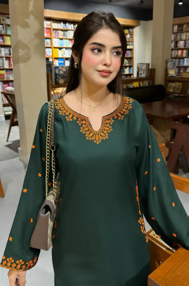 Dyot- 2PC Lawn Embroidered Suit - FFU0292 - Farakh Fabrics