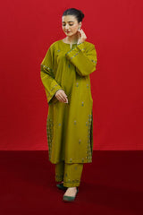 Lawn-3PC Embroidered Shirt with Digital Printed Jacquard Dupatta-1074