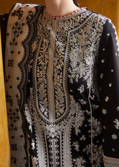Lawn-3PC Embroidered Shirt with Organza Embroidered Dupatta-1372
