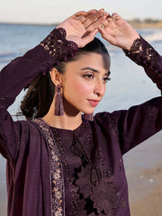 Female Studio Dhanak 3PC Embroidered With Dhanak Embroidered Dupatta-176